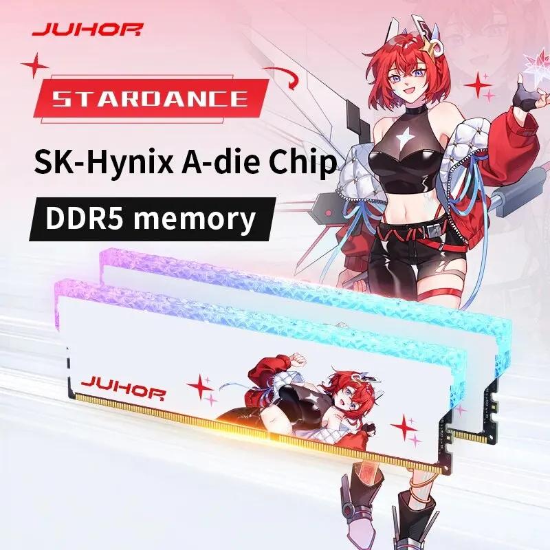 JUHOR DDR5 RGB ޸ 16GB 6400MHz 6800MHz ̴н A-  Ĩ ũ ǻ 